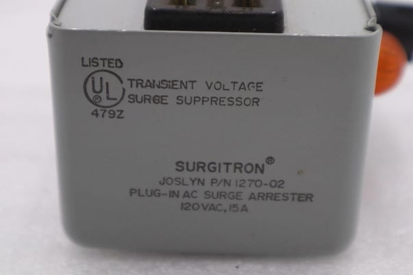 Joslyn 1270-02 plug in ac surge arrester surgitron stock #k-3655 - Image 3