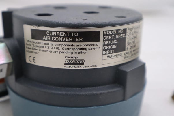 FOXBORO E69FB13RS AIR CONVERTER / PRESSURE REGULATOR B182C8N2LB STOCK #1703 - Image 4