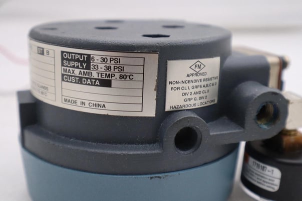 FOXBORO E69FB13RS AIR CONVERTER / PRESSURE REGULATOR B182C8N2LB STOCK #1703 - Image 6