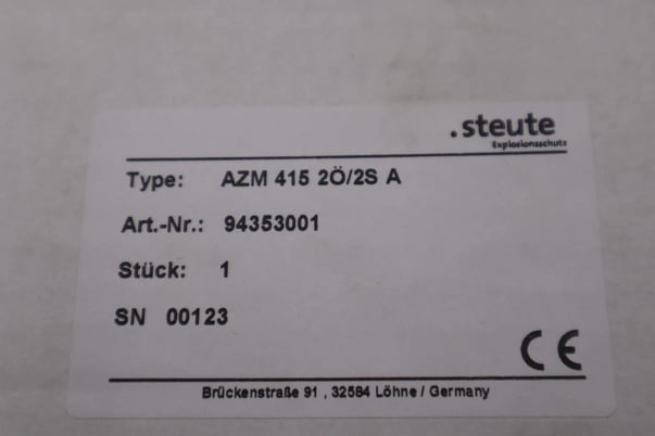 NEW AZM 415 415 2/2S A Steute Sicherheitsschalter STOCK 2311-C - Image 2
