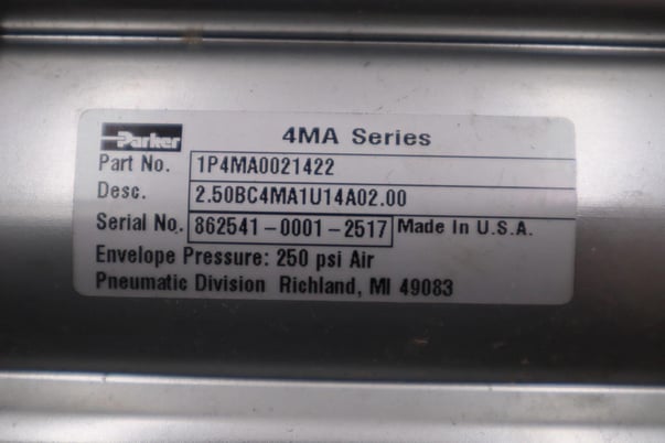 New Parker 1P4MA0021422 4MA SERIES TIE ROD PNEUMATIC CYLINDER STOCK H1475 - Image 2