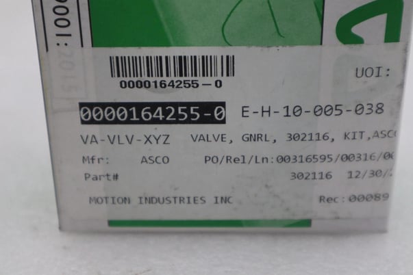 NEW IN BOX Asco Red Hat 302116 Rebuild Kit STOCK G818A - Image 3