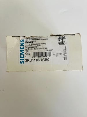 Siemens 3RU1116-1GBO Overload Relay #K-1174 - Image 2