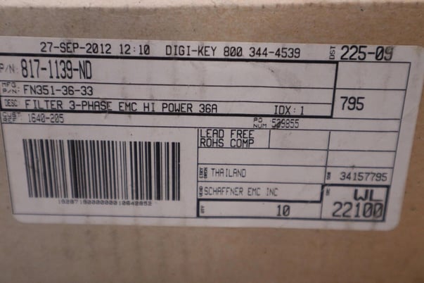 Schaffner fn351-36-33 / fn3513633 (new no box) stock h737 - Image 4