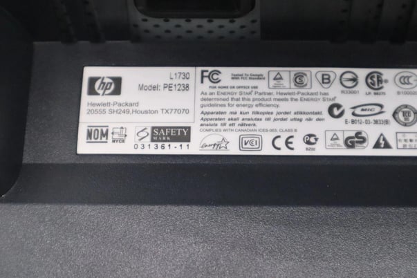 SURPLUS NEVER USED HP PE1238 L1730 17' ' LCD Monitor STOCK H81 - Image 3