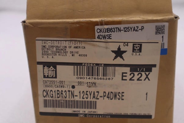 SMC CKG1B63TN-125YAZ-P4DWSE 63mm ck clamp cylinder, CK CLAMP CYLINDER STK 2779 - Image 2