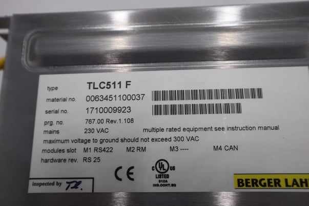 Bereger Lahr #TLC511 F Servo Drive POSITIONING CONTROLLER 5 AMP STOCK B-728 - Image 2