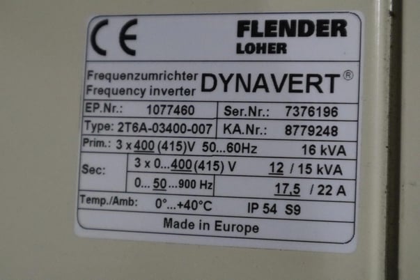 Flender Loher Dynavert 2T6A-03400-007 Variable Frequency Drive STOCK H761 - Image 3