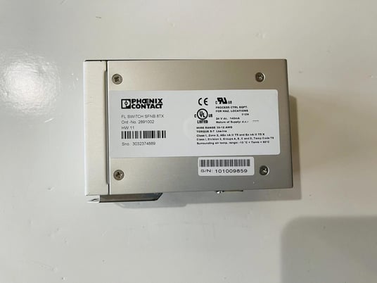 Phoenix Contact FL SWITCH SFNB 8TX, 2891002 Ethernet Switch #K-192 - Image 2