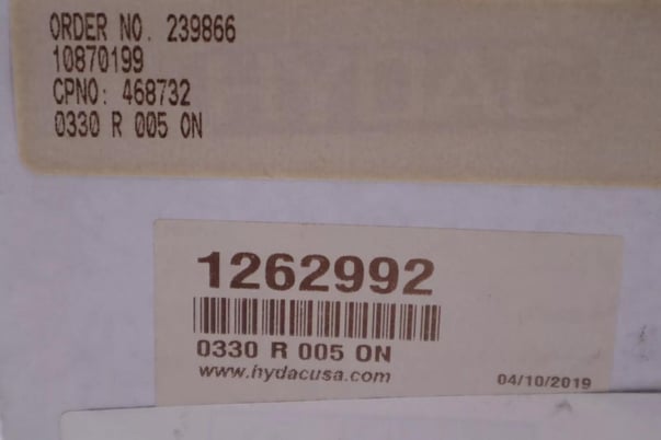 Hydac Hydraulic 1262992 0110 D 010 BH4HC Filter Element #011-A - Image 3