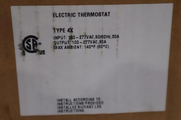 Nvent raychem jbs-100-ecw-a 100-277vac 30a electric thermostat new stock 5928 - Image 3