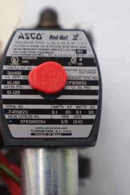 NEW ASCO EF8316G054 Solenoid Valve Coil 120VAC 3-Way Normally Closed STOCK G740A - Image 2