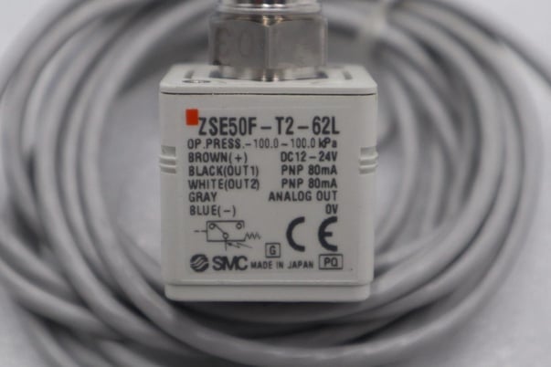 NEW OPEN BOX SMC ZSE50F-T2-62L SMC sensor-100~100kpa STOCK L-362-C - Image 1