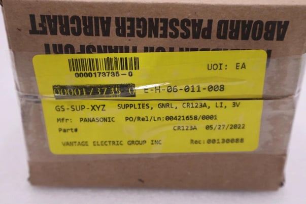 Streamlight 3V CR123A Lithium Batteries (2 Pack) 85175 (BOX OF 12) STOCK G521A - Image 3