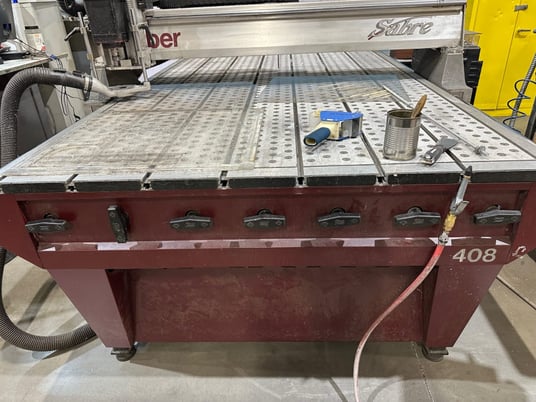Gerber #Sabre-408, CNC router, 52" x 100" work area, Gerber proprietary console Control, 2007 - Image 1