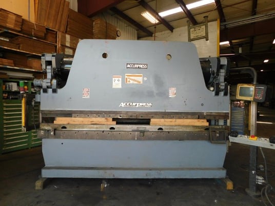 320 Ton, Accurpress #732012, Automec 2-Axis Control, 12' overall, 1987 - Image 1