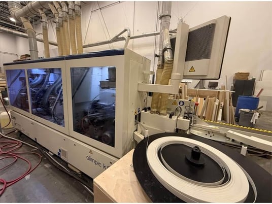 SCM #Olimpic-K560, edgebander w/ pre-mill & corner rounding, SmartTouch PLC Control, 2020 - Image 1