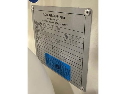 SCM #Olimpic-K560, edgebander w/ pre-mill & corner rounding, SmartTouch PLC Control, 2020 - Image 7