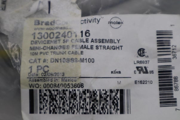 New Danieli woodhead dn10ss8-m100 1300240116 stock g705 - Image 3