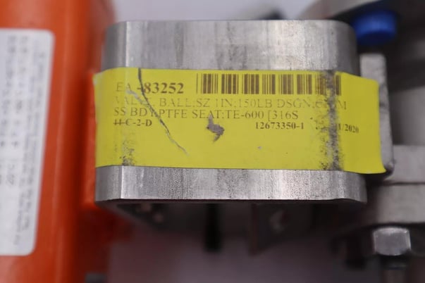 Bettis ball valve rpe0025u 1 in 150 lb stock #310-a - Image 4
