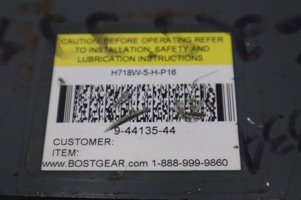 BOSTON GEAR H718-5-H-P16 Right Angle Hollow Shaft Worm Gear Speed Reducer #H981 - Image 4