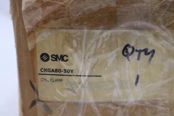 (NEW) SMC CKGA80-50Y-K59L 145psi Pneumatic Clamp Cylinder STOCK S-367 - Image 2