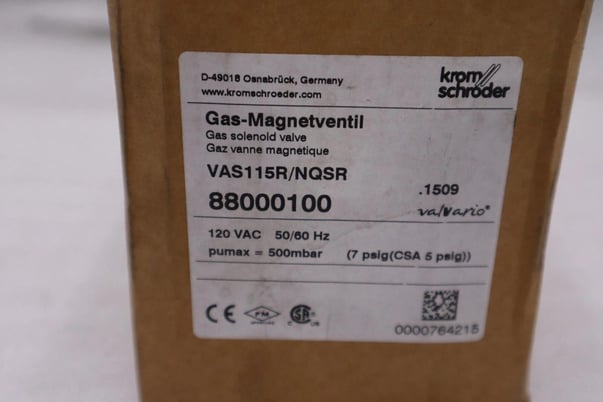 Kromschroder VAS115R/NQSR, GAS SOLENOID VALVE 88000100 NEW IN BOX STOCK H393 - Image 2