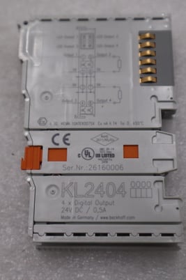Beckhoff kl2404 digital output terminal 2-wire 4-channel 4 outputs stock l-605c - Image 2
