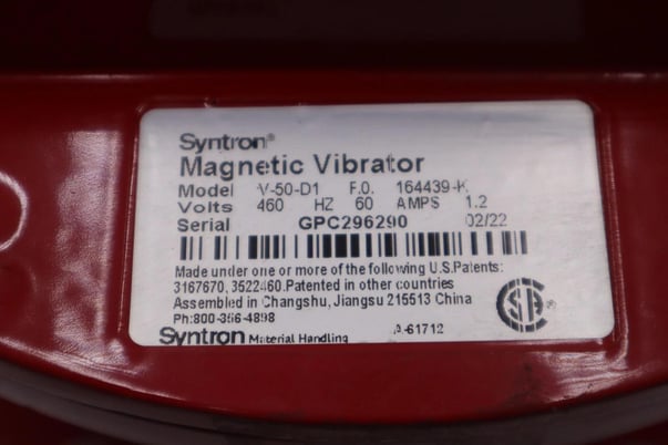 FMC Technologies Syntron Magnetic Vibrator V-50-D1 115V NEW IN BOX STOCK S663 - Image 2