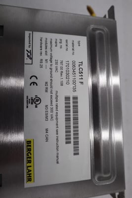 Bereger Lahr #TLC511 F Servo Drive POSITIONING CONTROLLER 5 AMP STOCK B-722 - Image 2