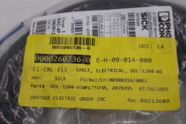 New sick 2079295/ dol-1204-w10mc75km0 10m length stock g806a - Image 2
