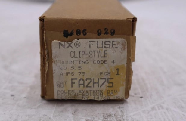 Cooper power systems, transformer protection fuse, fa2h75, type nx, 5.5 kv l-174 - Image 1