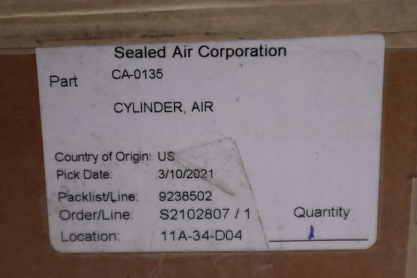 Smc ncgca50-0800 air cylinder 145 psi #4211 - Image 3