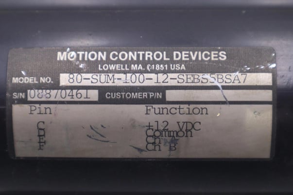 Motion control devices 80-sum-1000-12-sebs5bsa7 / 08870461 encoder stock #k-3639 - Image 2