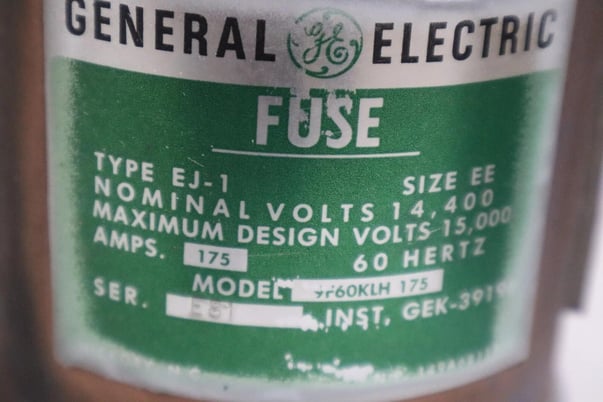 General electric 9f60klh175 current limiting fuse new in box stock g164 - Image 2