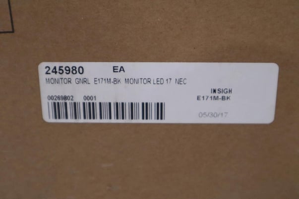 New nec e171mbk multisync e171m-bk 17 led backlit lcd monitor 1280 x 1024 #g116 - Image 3