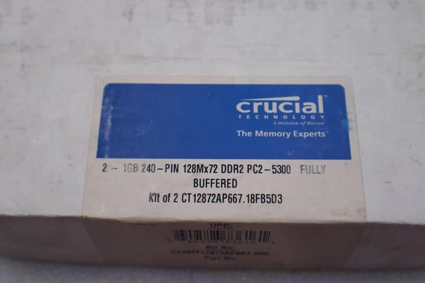 CRUCIAL ct12872ap667 FULLY BUFFERED STOCK #K-1876 - Image 1