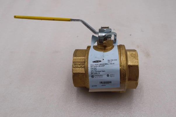 Dixon FBV200, 2" FNPT x 2" FNPT Full Port Brass Ball Valve, 600 WOG NEW #1218-A - Image 1