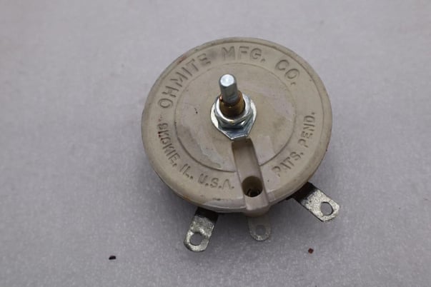 OHMITE RKS500E RHEOSTAT 500 OHMS #K-3022 - Image 1