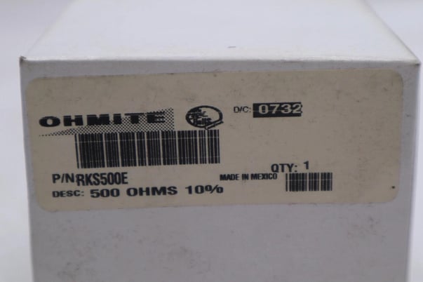 OHMITE RKS500E RHEOSTAT 500 OHMS #K-3022 - Image 2