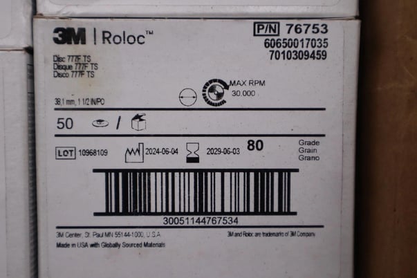 76753 3M ROLOC Grinding / Sanding Wheels (Lot of 500) STOCK H41 - Image 2