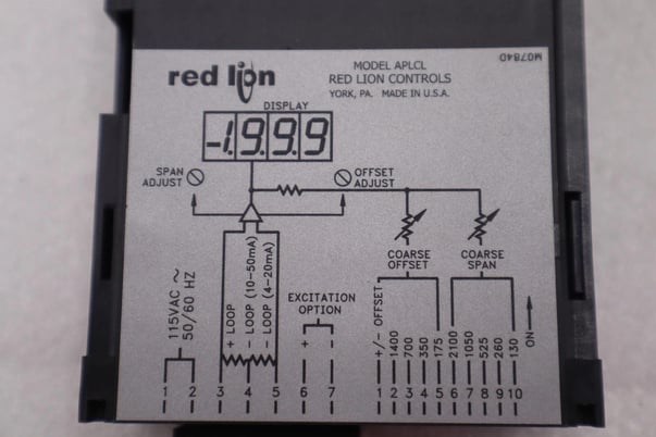Red Lion APLCL401 Current Loop Indicator New Stock 2974 - Image 2