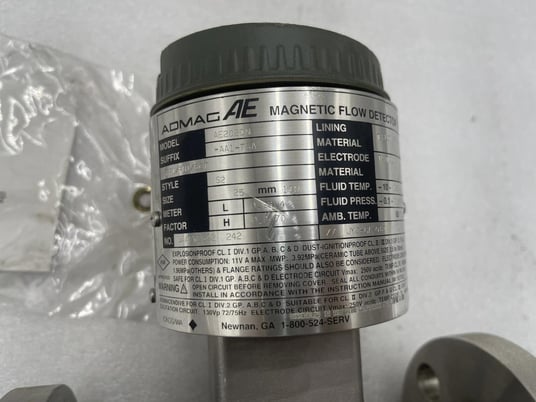 Yokogawa Admag AE202DN Magnetic Flow Detector 25mm Flow Tube Stock 3402 - Image 3