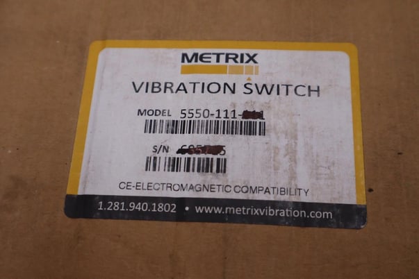 NEW Metrix 5550-011-01 Vibralert Vibration Switch 480V-AC STOCK H933 - Image 3