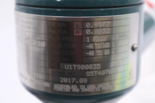 NEW YOKOGAWA AXF025C-NNAL1L-BA11-2NB/FF1/SCT MAGNETIC FLOWMETER STOCK G539A - Image 3