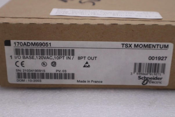 SCHNEIDER ELECTRIC 170ADM69051 TSX MOMENTUM I/O BASE NEW IN BOX STOCK G411 - Image 1