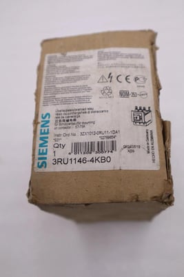 Siemens 3ru1146-4kb0 overload relay 57-75 amp 1 no/1 nc screw terminal h1048 - Image 2