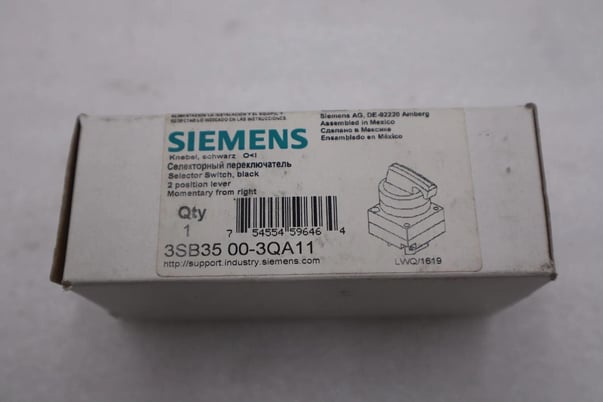 NEW OPEN BOX SIEMENS 3SB35 00-3QA11 Lever Momentary Selector Switch STK H70A - Image 1