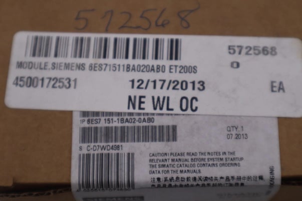 Siemens SIMATIC S7 6ES7 151-1BA02-0AB0 Interface Module NEW SEALED UNIT #G409A - Image 2