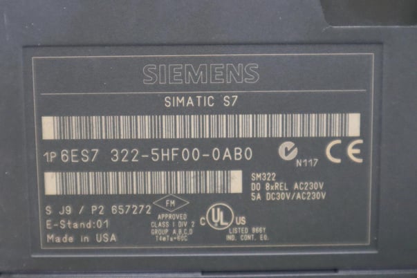SIEMENS 6ES7 322-5HF00-0AB0 Output PLC Module STOCK K-672-C - Image 2